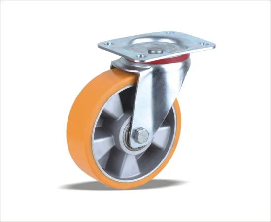 Whloesale venda rolamento de esferas de ferro fundido preço de fábrica rodízios giratórios com roda de poliuretano PU