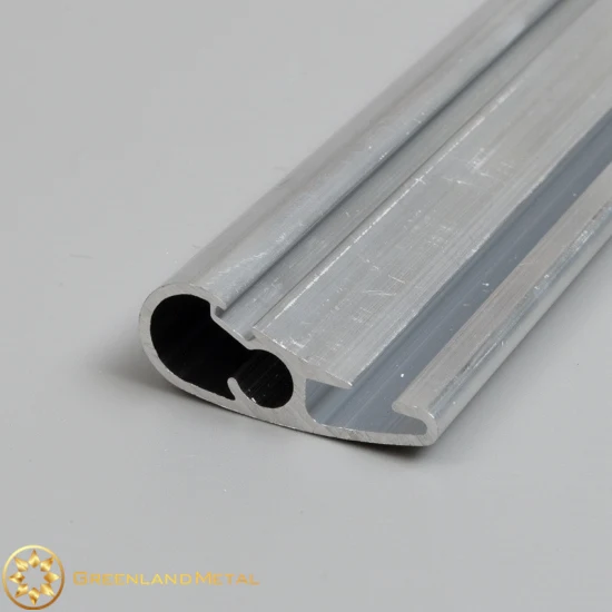 Trilho inferior de alumínio para cortinas de enrolar