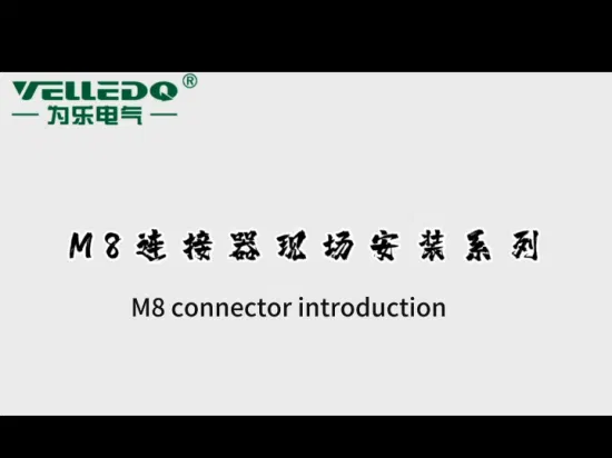 Conector reto masculino do sensor do pino M8 de 3/4/5/12 conector redondo da tomada